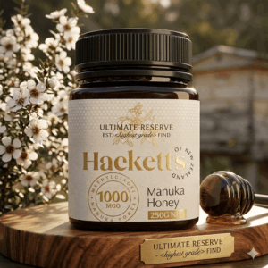 🍯 דבש מאנוקה Hackett's® 1000 MGO - הזהב הנוזל מניו זילנד ! אורגני ללא תעודה