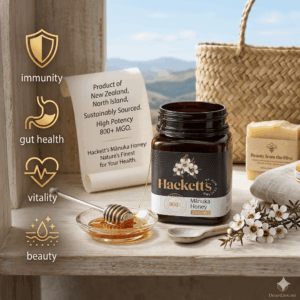 🍯 דבש מאנוקה Hackett's® 800+ MGO - הזהב הנוזל מניו זילנד ! אורגני ללא תעודה