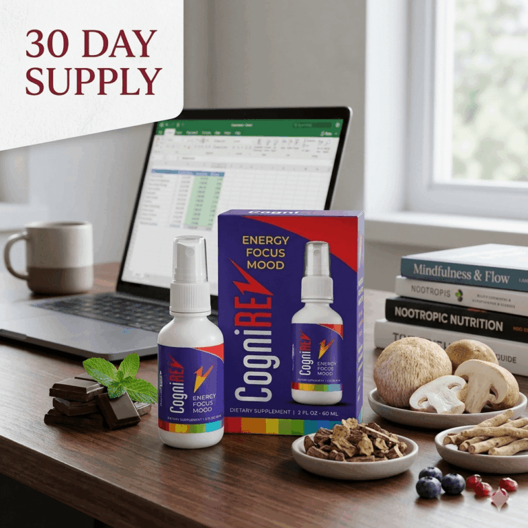 CogniREV clarity, focus, and energy - Nootropic Brain Boost Extra Strength - תכשיר טבעי לאנרגיה ופוקוס ResultsRNA