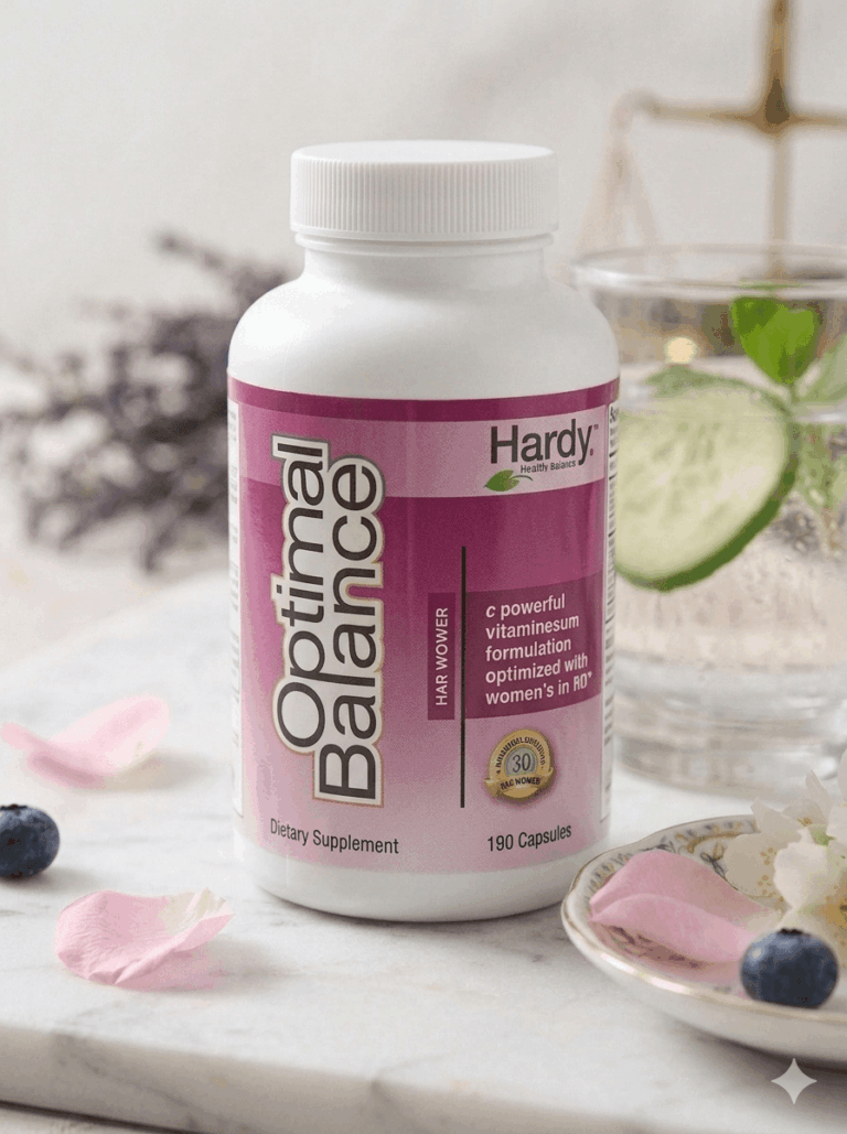 אופטימל באלנס לנשים 💜 Optimal Balance™ For Women מולטי מיקרו-נוטריינט יומי לנשים, שינה, מצב רוח וחסינות 180 כמוסות Hardy Nutritionals