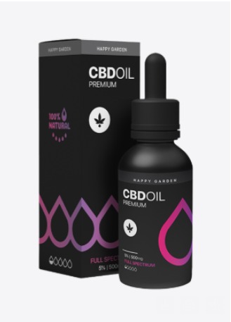 שמן CBD ספקטרום מלא‏ 5% – 10 מל Happy Garden