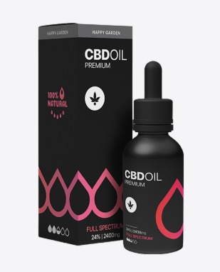שמן CBD‏ 24% – 10 מל Happy Garden