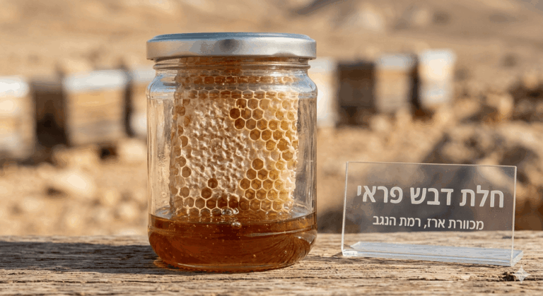 חלת דבש פראי - מכוורת ביו דינאמית אמיתית - בלעדי בחנות טל במדבר