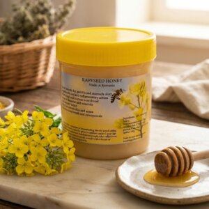 🌼 דבש לפתית Rapeseed – הדבש הלבן של הרי הקרפטים - אורגני ללא תעודה
