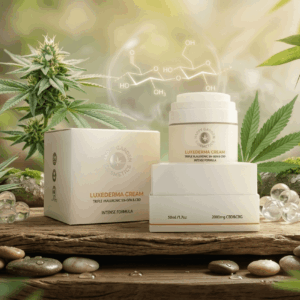 LuxeDerma — קרם פנים CBD עשיר | 2000 מ״ג, 50 מ״ל | Happy Garden