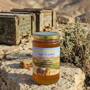 צנצנת דבש מדברי נא 400 גרם ממכוורת מיכה ארז