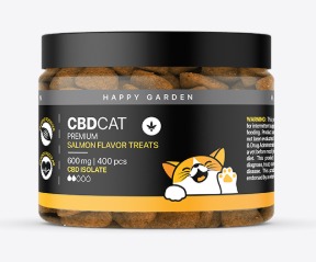 חטיפי CBD בטעם סלמון לחתולים וחיות בית – 400 יחידות – CBD 600 mg Happy Garden