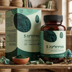 ספירולינה 5 - 60 קפסולות Spirulina 5 ברא צמחים