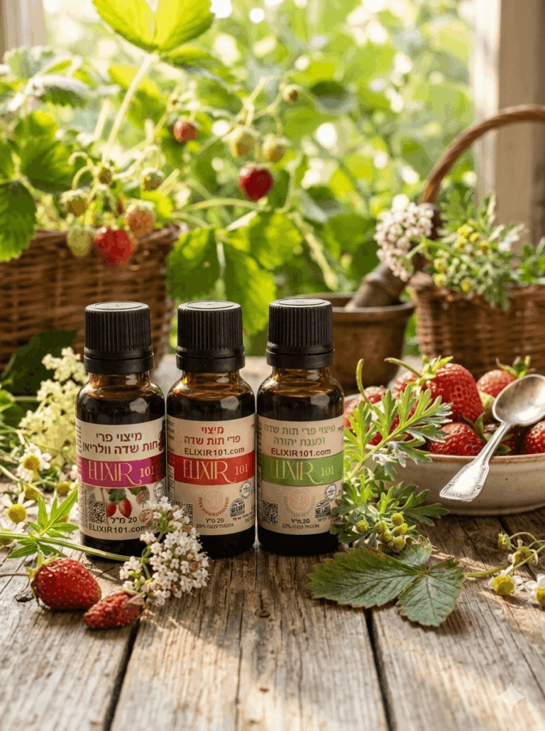 אליקסיר101 משקה תות שדה 15 שנות תסיסה 20 מל 🍓 ELIXIR101