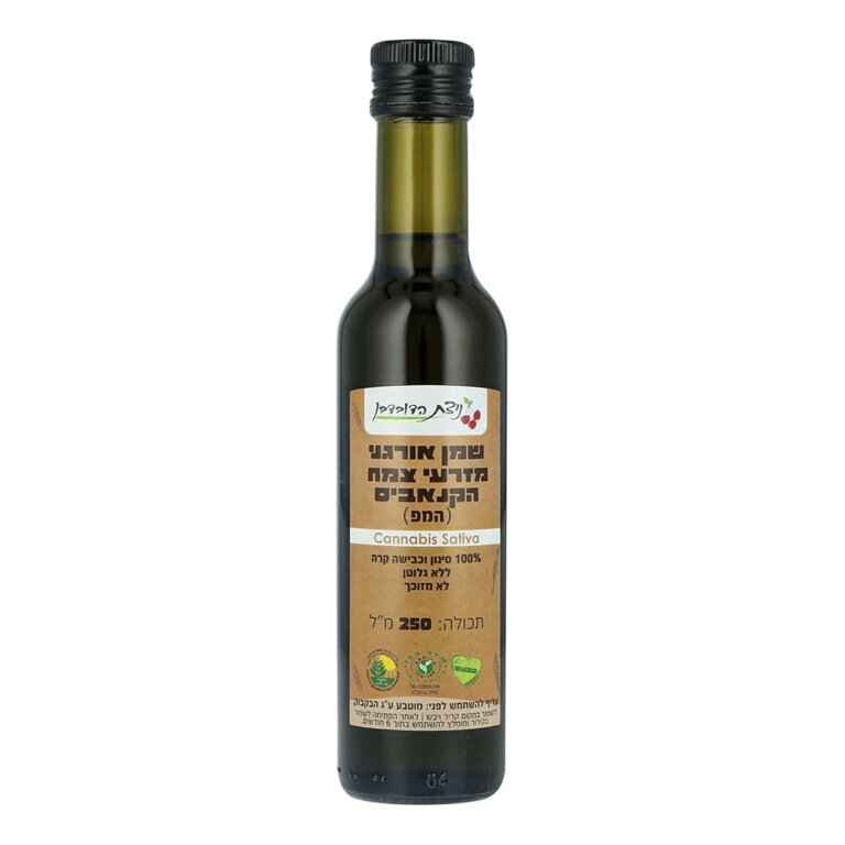 שמן המפ אורגני 250 מל' - ניצת הדובדבן