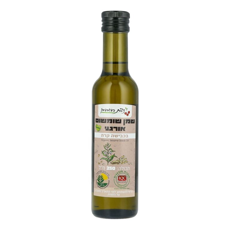 שמן שומשום אורגני בכבישה קרה - ניצת הדובדבן