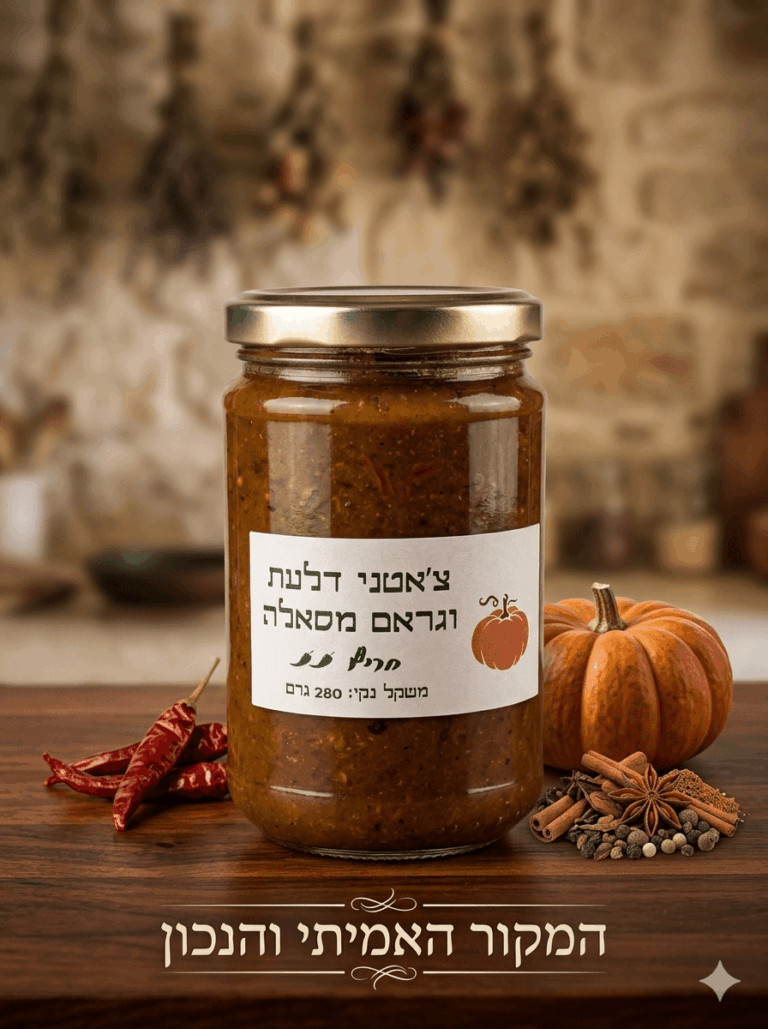 צ'אטני דלעת וגראם מסאלה חריף | משק טנא עין יהב