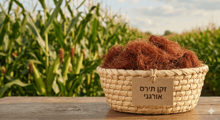 זקן תירס אורגני - תמיכה עדינה לדרכי השתן על עלים