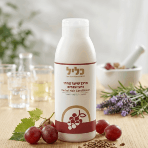 מרכך שיער צמחי תמצית זרעי ענבים לכל סוגי השיער 500 מל 1 ליטר עם משאבה כליל – ייצור ישראלי