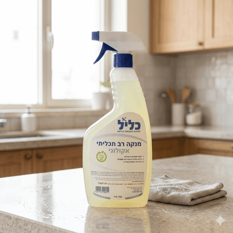 נוזל ניקוי אקולוגי רב תכליתי ניחוח הדרי טבעי, ללא כימיקלים כליל 750 מל