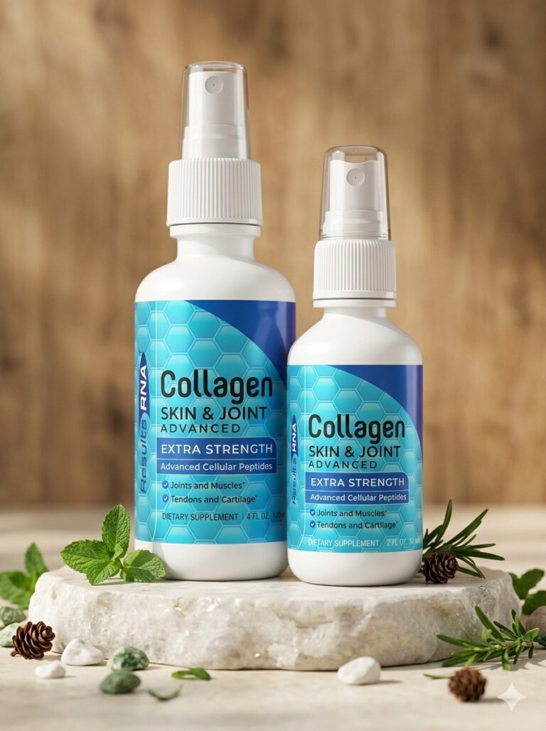 Collagen Skin & Joint Advanced של Results RNA — תרסיס קולגן לעור ולמפרקים