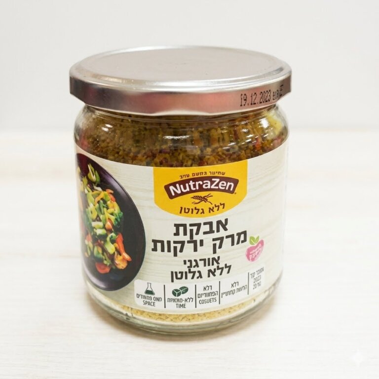 אריזת אבקת מרק ירקות אורגנית 200 גרם נוטרה זן