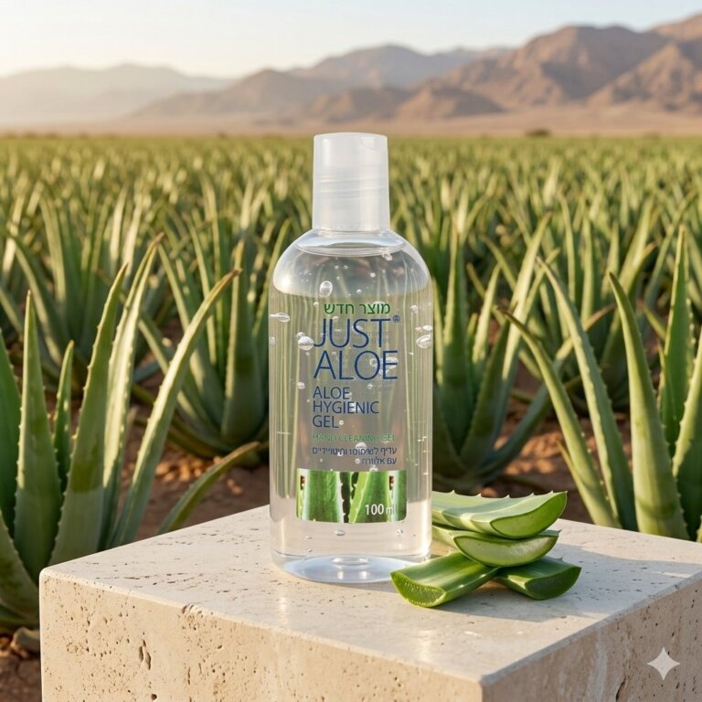 ג׳ל חיטוי ידיים אלוורה 100 מ״ל Just Aloe