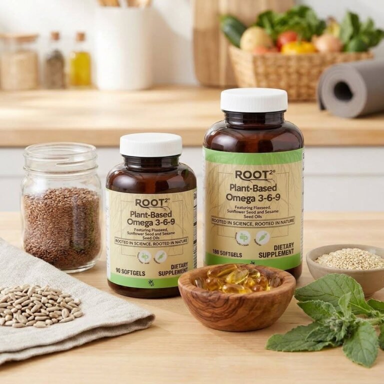 Vitacost Root2 אומגה 3-6-9 אורגנית על בסיס צמחים