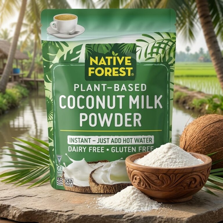 אבקת חלב קוקוס 🥥 Coconut Milk Powder טבעוני, ללא רכיבי חלב וללא גלוטן מלבין קפה צמחי 150 גרם Native Forest