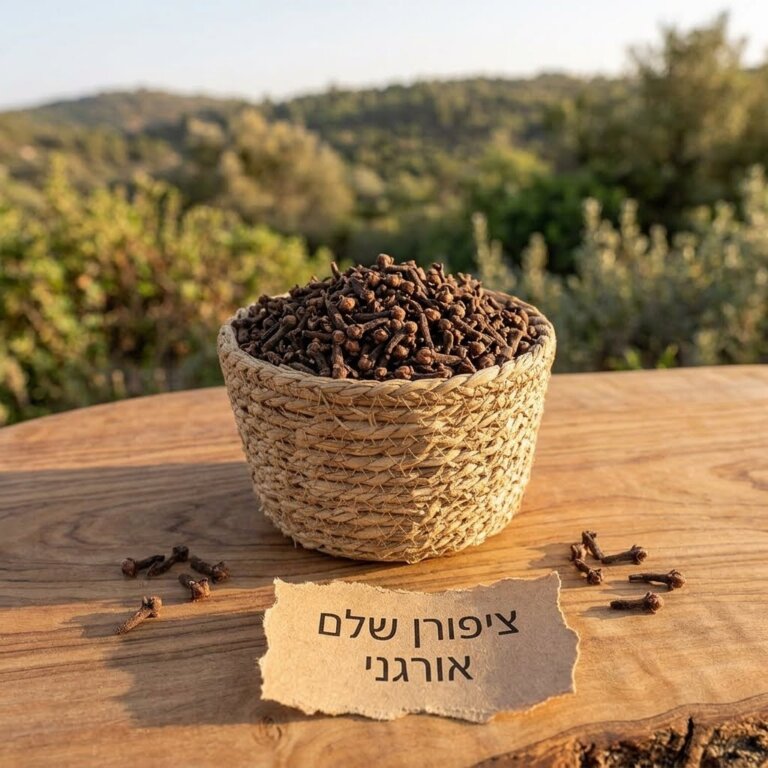 ציפורן שלם אורגני 🌺 Organic Whole Cloves Syzygium aromaticum אורגני USDA ללא הקרנה במשקל, 50 גרם Frontier Co-op