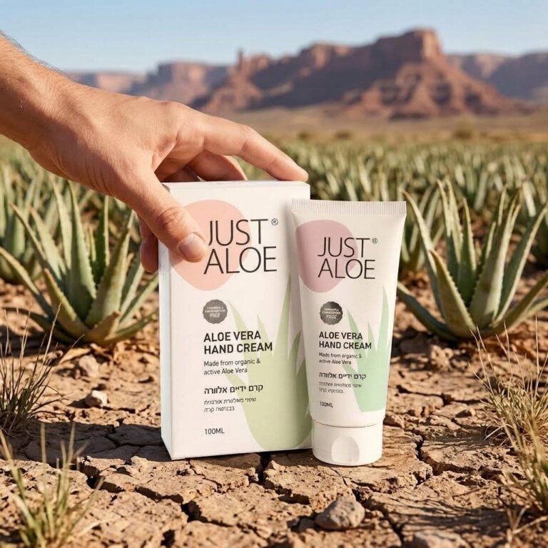 קרם ידיים אלוורה אורגנית 100 מל Just Aloe
